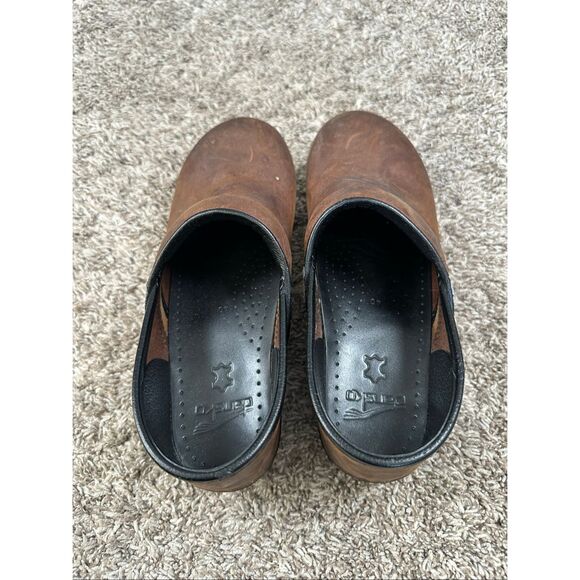 Dansko Professional Leather Clog Brown Slip on Shoes Work Women’s 40 (9-9.5) - Picture 3 of 10